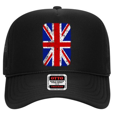 Big Vintage British England Flag Trucker Hat