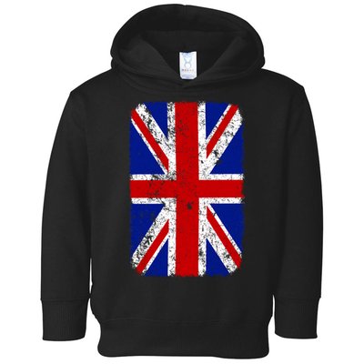 Big Vintage British England Flag Toddler Hoodie