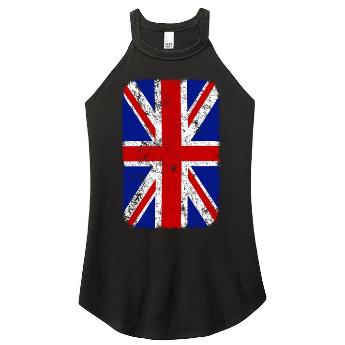Big Vintage British England Flag Women's Perfect Tri Rocker Tank