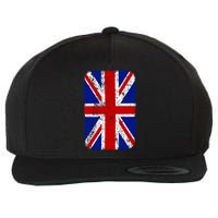 Big Vintage British England Flag Wool Snapback Cap