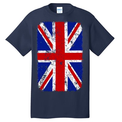 Big Vintage British England Flag Tall T-Shirt