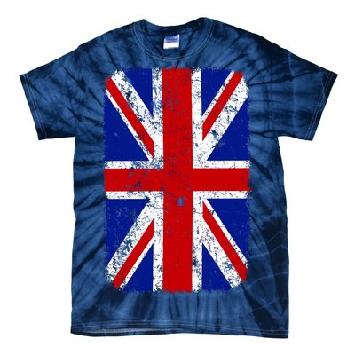 Big Vintage British England Flag Tie-Dye T-Shirt