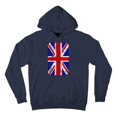 Big Vintage British England Flag Tall Hoodie