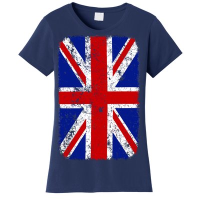 Big Vintage British England Flag Women's T-Shirt