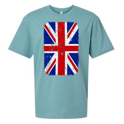 Big Vintage British England Flag Sueded Cloud Jersey T-Shirt