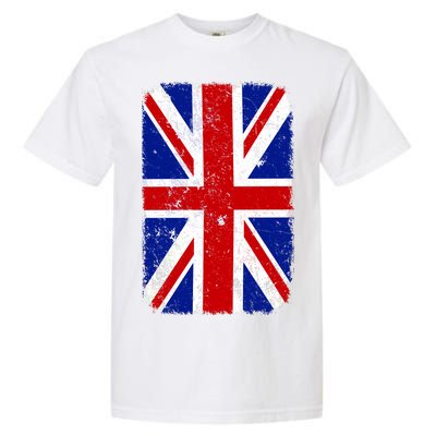 Big Vintage British England Flag Garment-Dyed Heavyweight T-Shirt