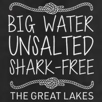 Big Water Unsalted Shark Free The Great Lakes Adult Drive Performance Visor