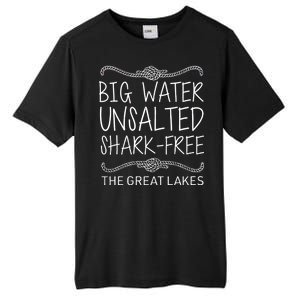 Big Water Unsalted Shark Free The Great Lakes Tall Fusion ChromaSoft Performance T-Shirt