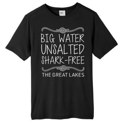 Big Water Unsalted Shark Free The Great Lakes Tall Fusion ChromaSoft Performance T-Shirt