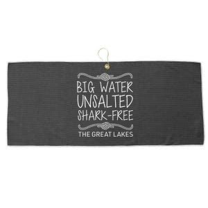 Big Water Unsalted Shark Free The Great Lakes Large Microfiber Waffle Golf Towel