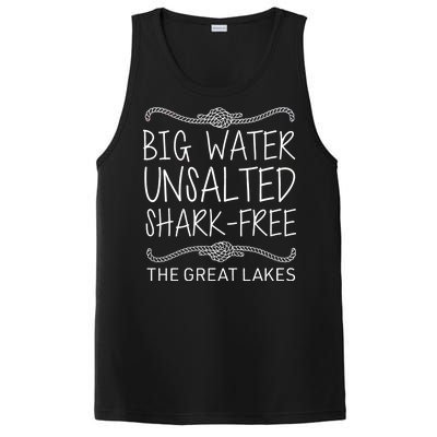 Big Water Unsalted Shark Free The Great Lakes PosiCharge Competitor Tank