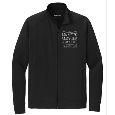 Big Water Unsalted Shark Free The Great Lakes Stretch Full-Zip Cadet Jacket