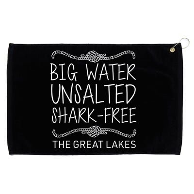 Big Water Unsalted Shark Free The Great Lakes Grommeted Golf Towel