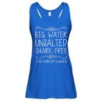 Big Water Unsalted Shark Free The Great Lakes Ladies Essential Flowy Tank