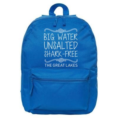 Big Water Unsalted Shark Free The Great Lakes 16 in Basic Backpack