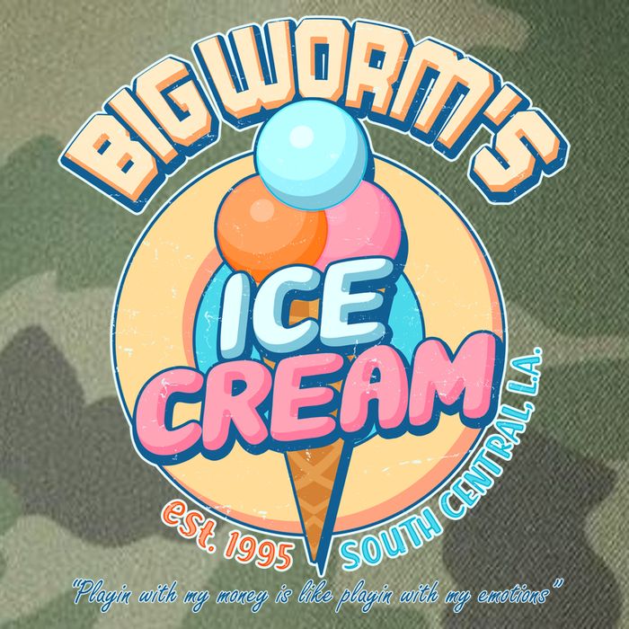 Big Worm's Ice Cream Est 1995 Legacy Tie Dye Trucker Hat