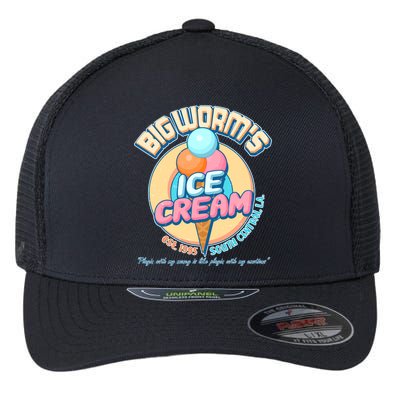 Big Worm's Ice Cream Est 1995 Flexfit Unipanel Trucker Cap