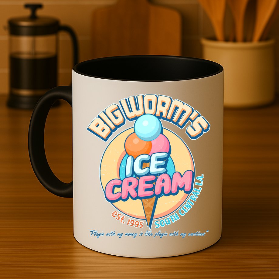 Big Worm's Ice Cream Est 1995 Mug