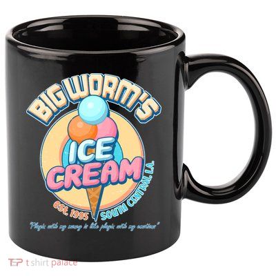 Big Worm's Ice Cream Est 1995 11oz C Handle Ceramic Mug