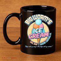 Big Worm's Ice Cream Est 1995 11oz C Handle Ceramic Mug