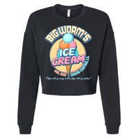 Big Worm's Ice Cream Est 1995 Cropped Pullover Crew