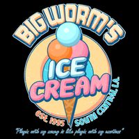 Big Worm's Ice Cream Est 1995 Cropped Pullover Crew