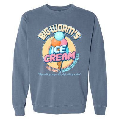 Big Worm's Ice Cream Est 1995 Garment-Dyed Sweatshirt