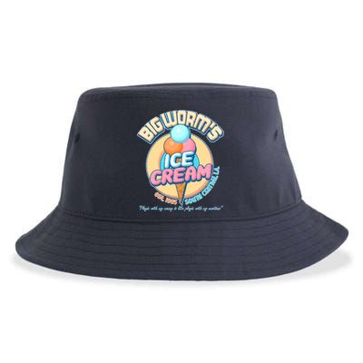 Big Worm's Ice Cream Est 1995 Sustainable Bucket Hat