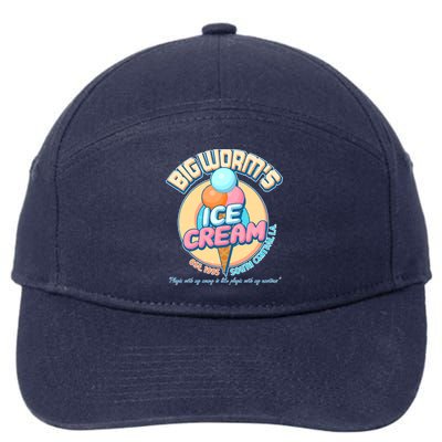 Big Worm's Ice Cream Est 1995 7-Panel Snapback Hat