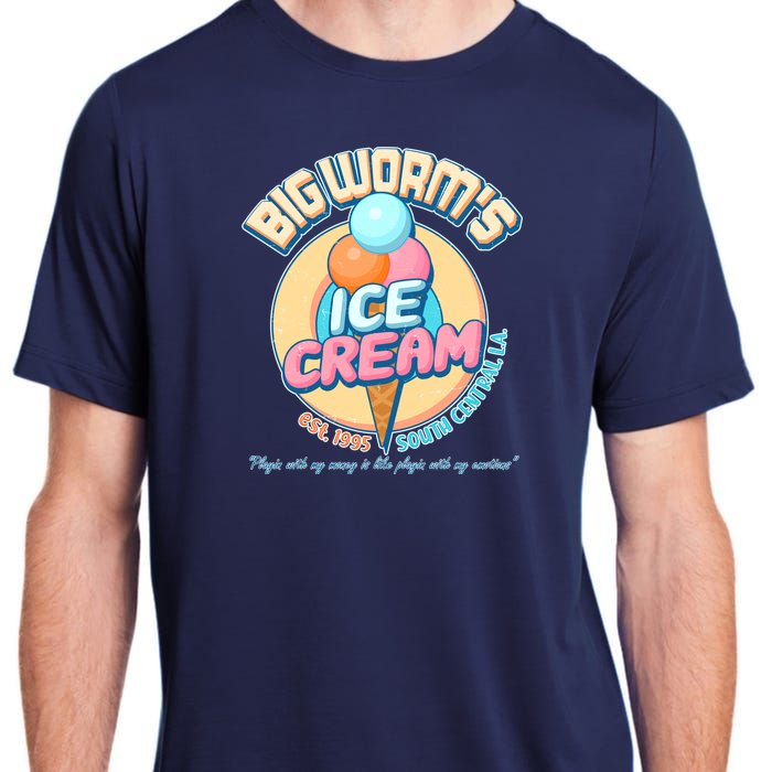 Big Worm's Ice Cream Est 1995 Adult ChromaSoft Performance T-Shirt