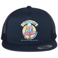 Big Worm's Ice Cream Est 1995 Flat Bill Trucker Hat