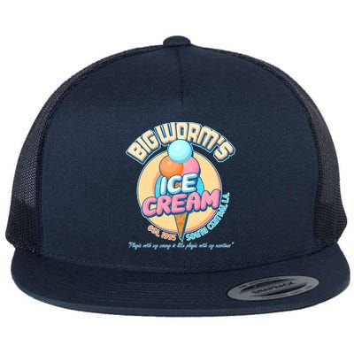 Big Worm's Ice Cream Est 1995 Flat Bill Trucker Hat