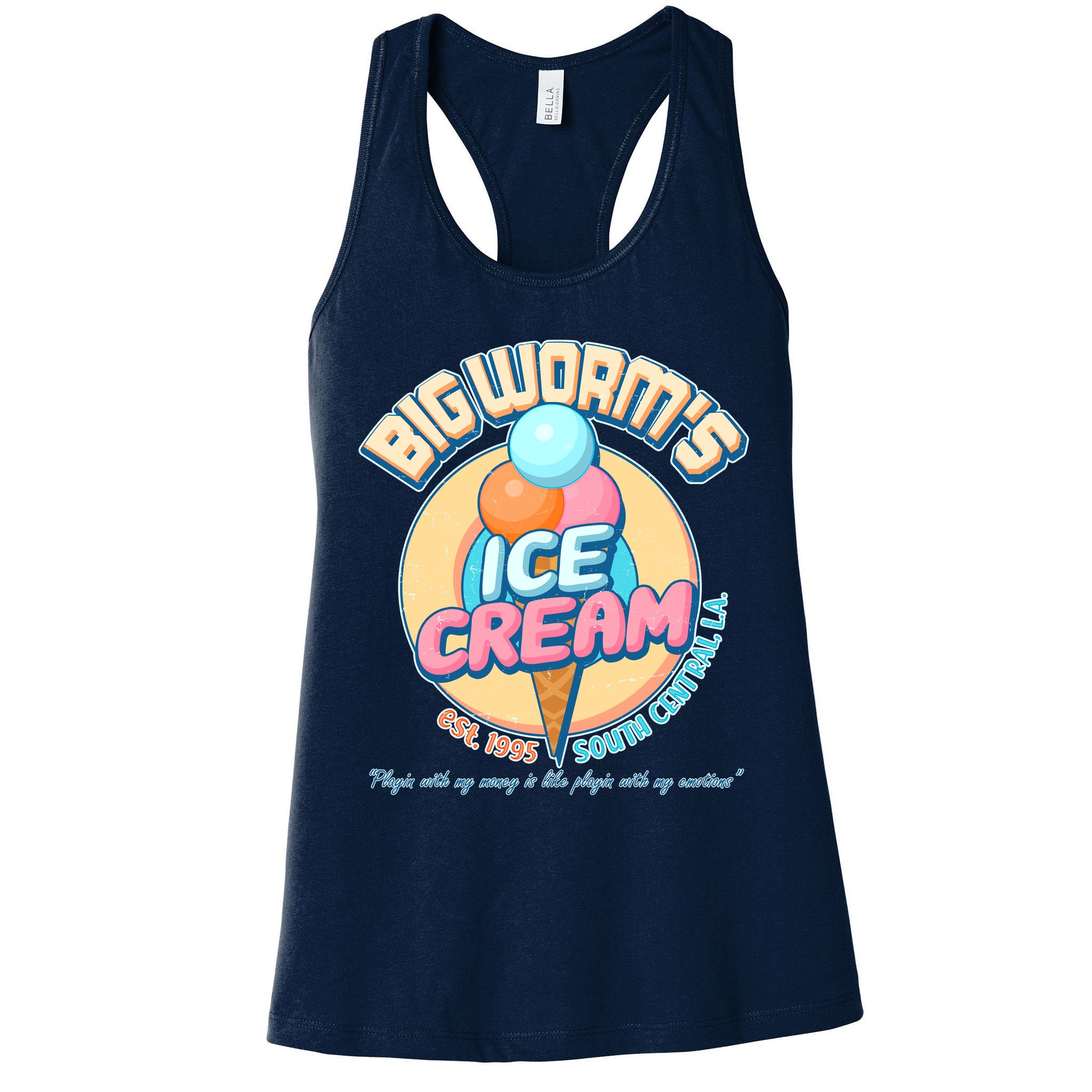 Big Worm's Ice Cream Est 1995 Womens Tank Top