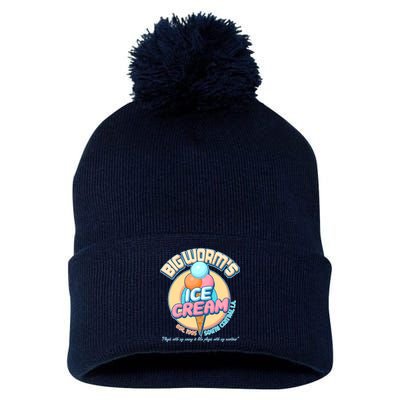 Big Worm's Ice Cream Est 1995 Pom Pom 12in Knit Beanie