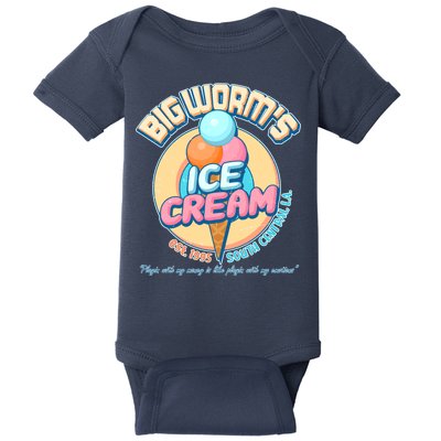 Big Worm's Ice Cream Est 1995 Baby Bodysuit