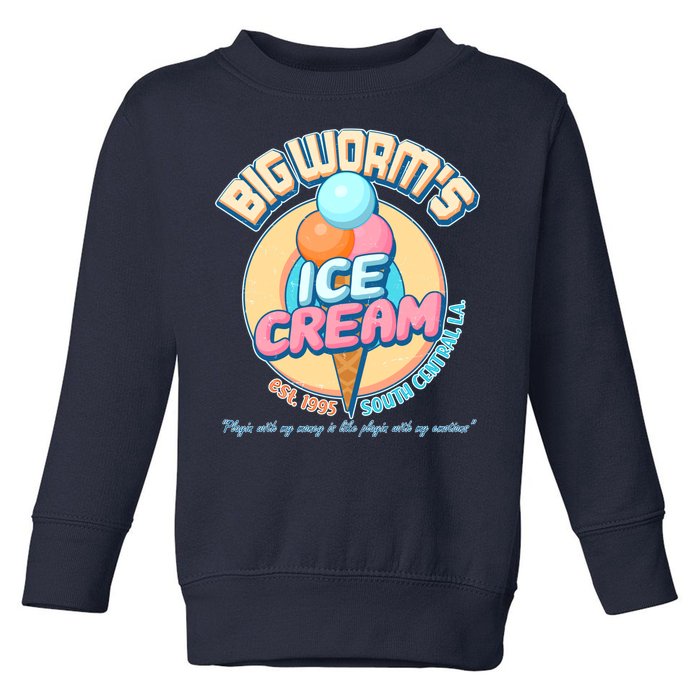 Big Worm's Ice Cream Est 1995 Toddler Sweatshirt