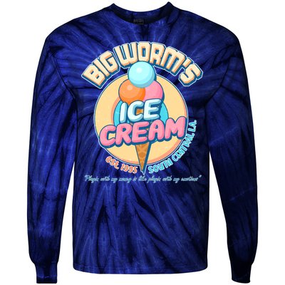 Big Worm's Ice Cream Est 1995 Tie-Dye Long Sleeve Shirt