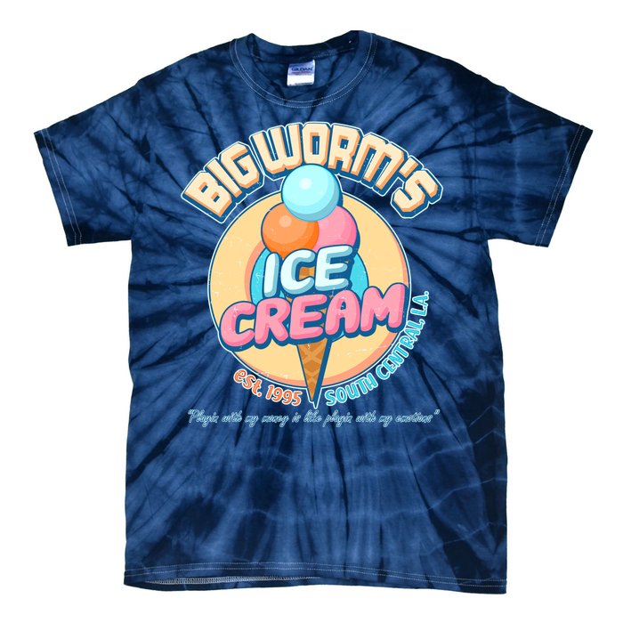 Big Worm's Ice Cream Est 1995 Tie-Dye T-Shirt