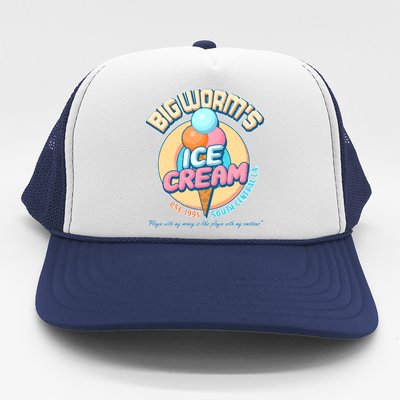 Big Worm's Ice Cream Est 1995 Trucker Hat