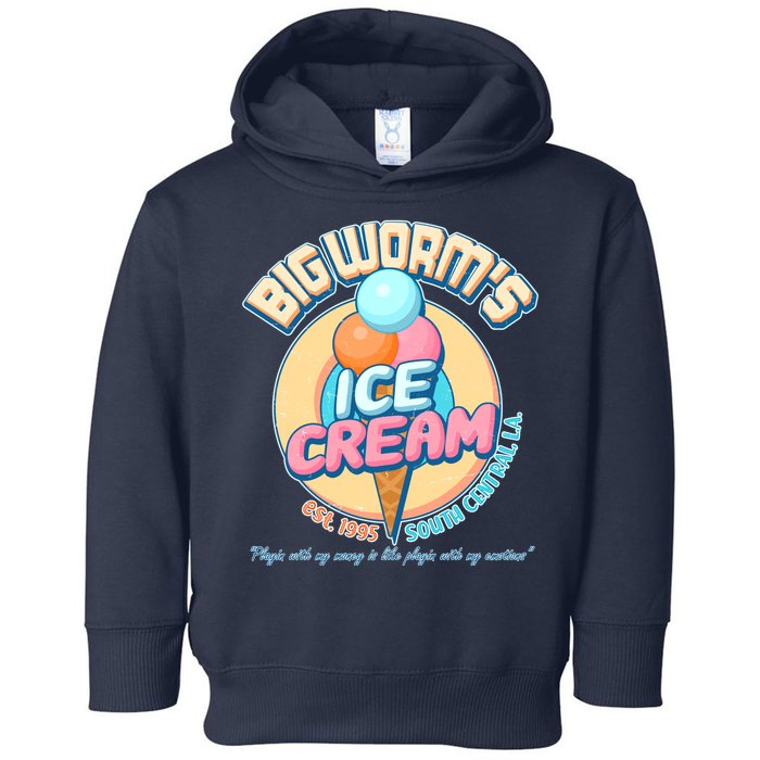 Big Worm's Ice Cream Est 1995 Toddler Hoodie