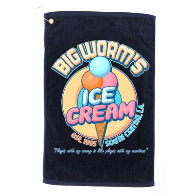 Big Worm's Ice Cream Est 1995 Golf Towel