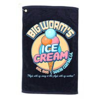Big Worm's Ice Cream Est 1995 Golf Towel