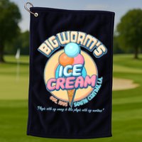 Big Worm's Ice Cream Est 1995 Golf Towel