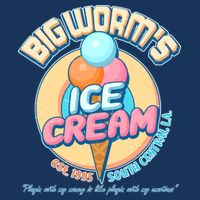Big Worm's Ice Cream Est 1995 Golf Towel