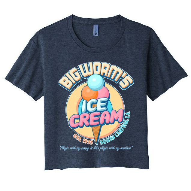 Big Worm's Ice Cream Est 1995 Crop Top
