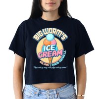 Big Worm's Ice Cream Est 1995 Crop Top