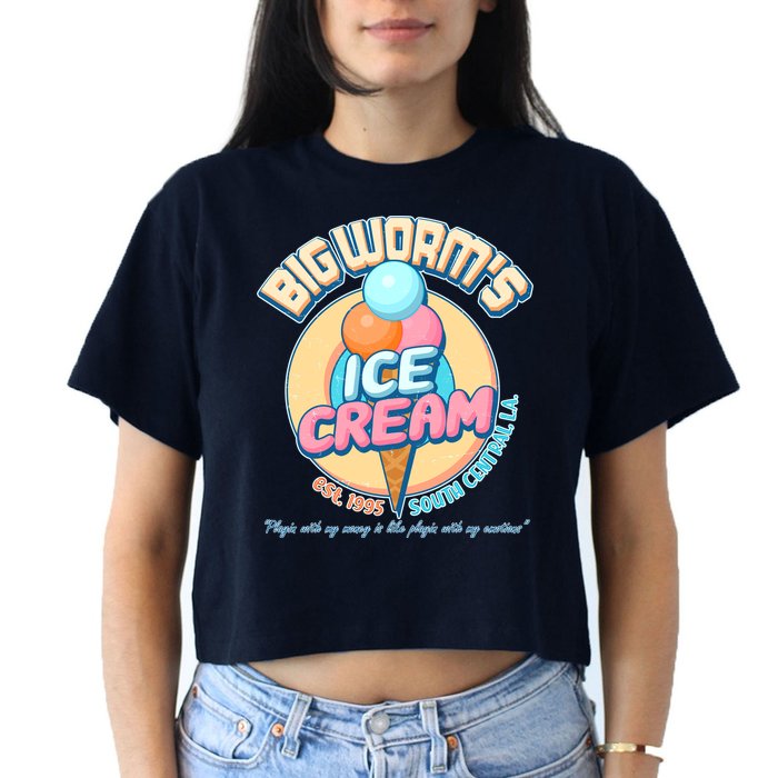 Big Worm's Ice Cream Est 1995 Crop Top