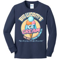 Big Worm's Ice Cream Est 1995 Kids Long Sleeve Shirt