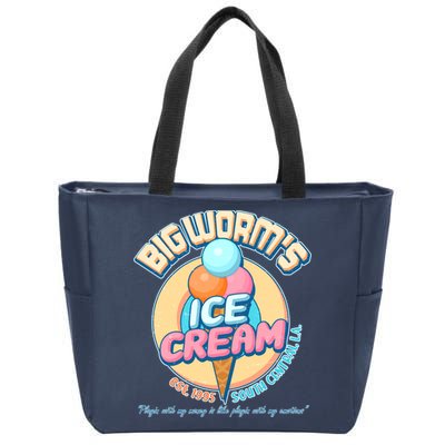 Big Worm's Ice Cream Est 1995 Zip Tote Bag