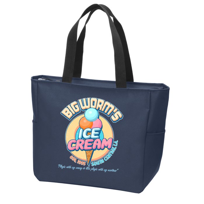 Big Worm's Ice Cream Est 1995 Zip Tote Bag